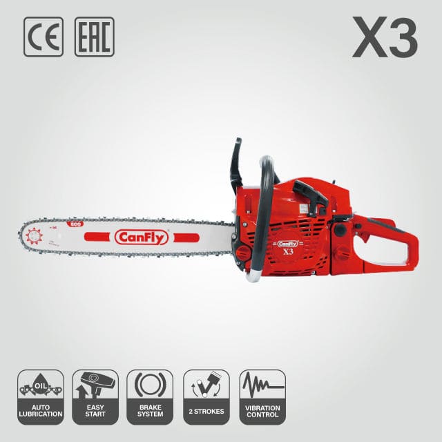 Canfly X3 Gasoline Chainsaw | 58CC ECO-Friendly Professional